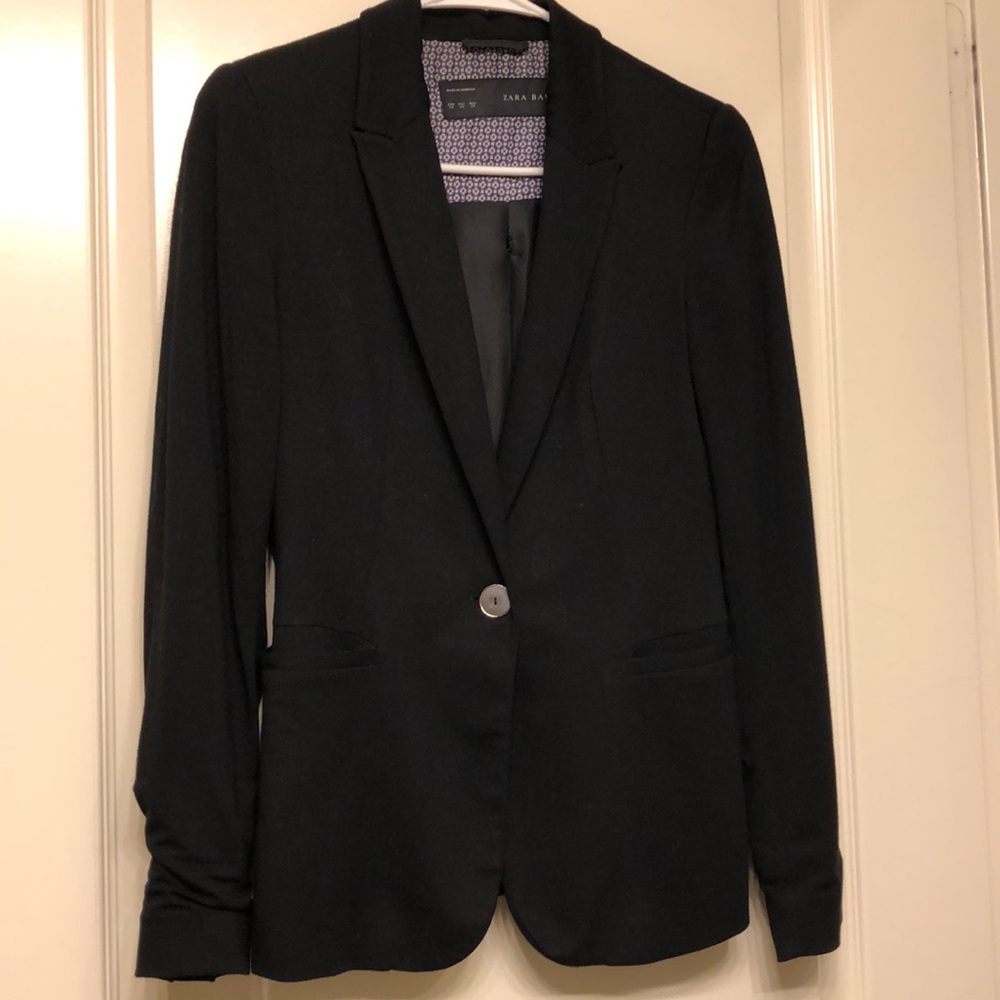 Black Zara Knit Blazer (XS)